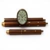 Style Wooden Walking Cane Brass Watch Handle Walking Stick, Decorative Gift for Seniors