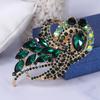 SKEDS Exaggerated Women Luxury Crystal Rhinestone Brooches Badges Pins Vintage Classic Party Banquet Dress Jewelry Accessories