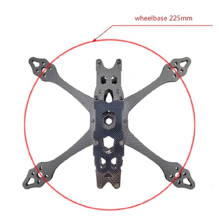 RC-QAV-S-5 X-type Split Carbon Fiber Frame Kit for QAV-S 5inch 225mm Wheelbase