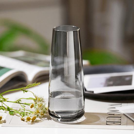 Clear Flower Vases for Table Desk Decor Modern Centerpiece Home Indoor Glass Decorative Vase for Wedding