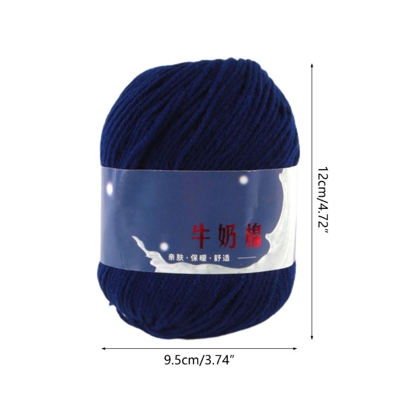 DIY Knitting Yarn Cotton Yarn Cream Hand Washable Knitted Yarn Easy To Store