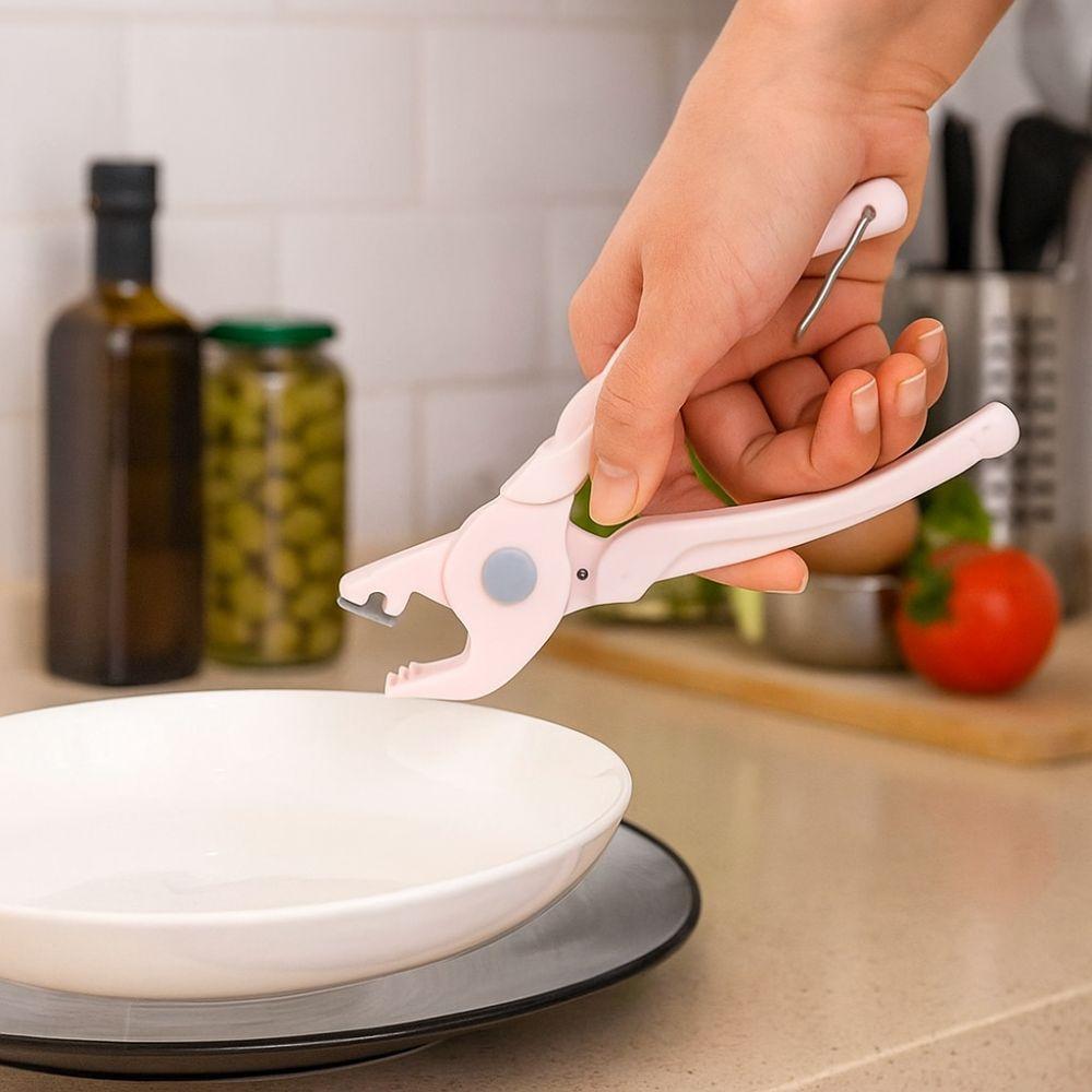Plastic Anti-Scald Clip Multi-Function Plate Gripper Kitchen Tongs  Cooking Utensils
