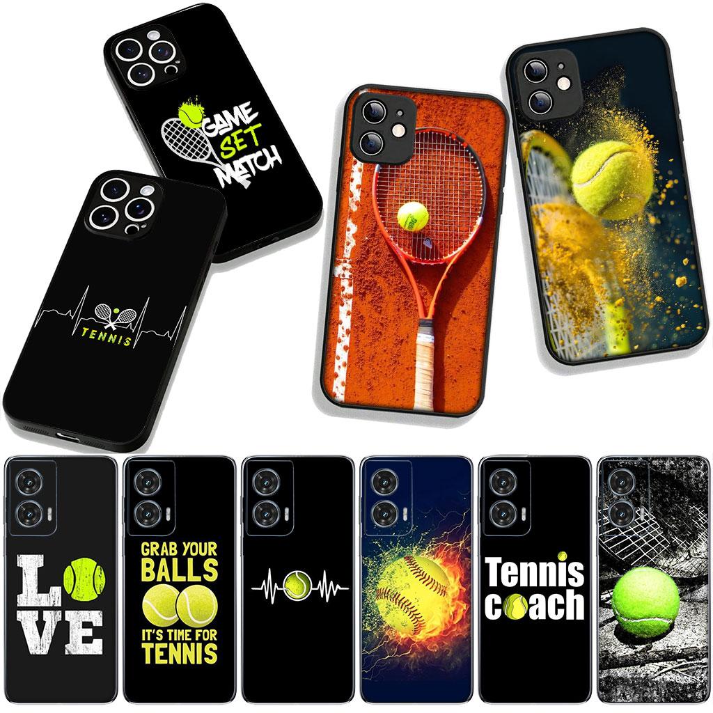 Eat Sleep Tennis Repeat Ball Coach Phone Cover for Apple iPhone 16 15 14 Plus 13 12 Mini 17 Pro Max + ProMax 16E Air Case