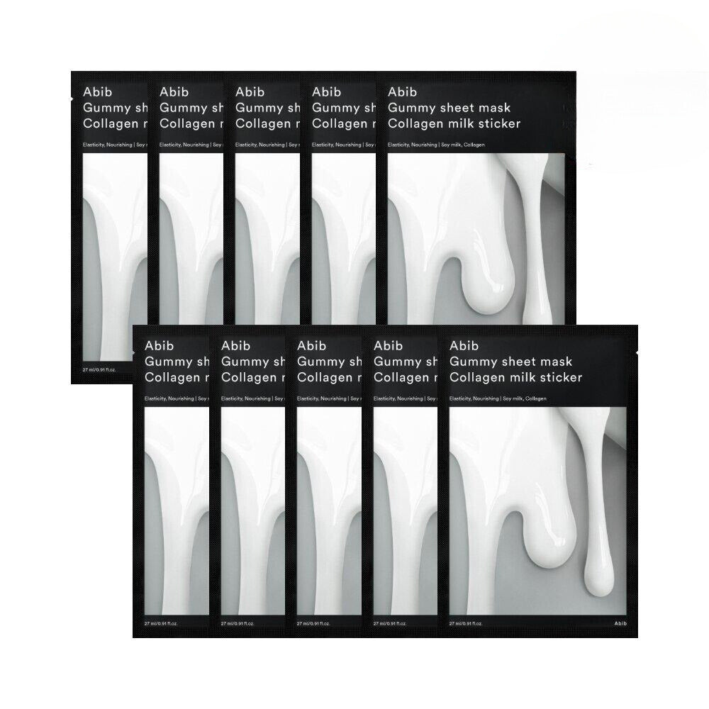 ABIB Gummi-Blattmaske Collagen Milk Sticker 10P