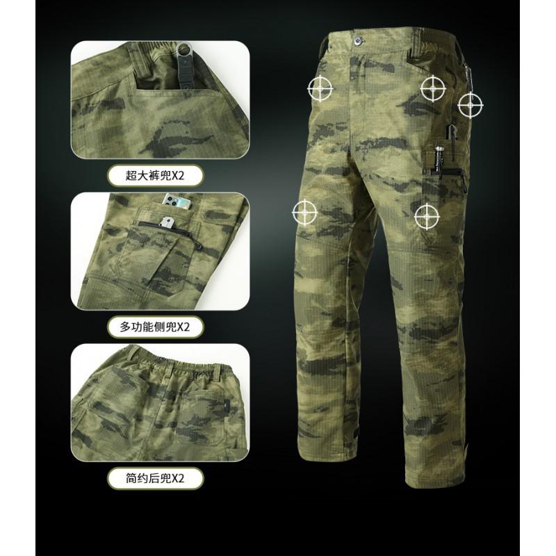 Camouflage Suit Men's Working Clothes Labor Protection Wear-resistant Work Waterproof Assault Hiking Outdoor