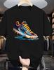 Instantly Captivated Sneakers Printed White T Shirt Regular Fit Summer Short Sleeve Top Unisexs Fashionable Daily Weat Shirt Fo