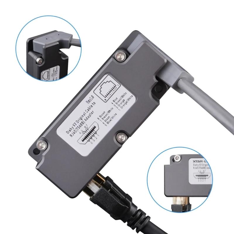 RJ45 Ethernet Internet Adapter Cable Fit for Seamless Starlink V2 Dish Connectivity Equipment Various Lengths Available