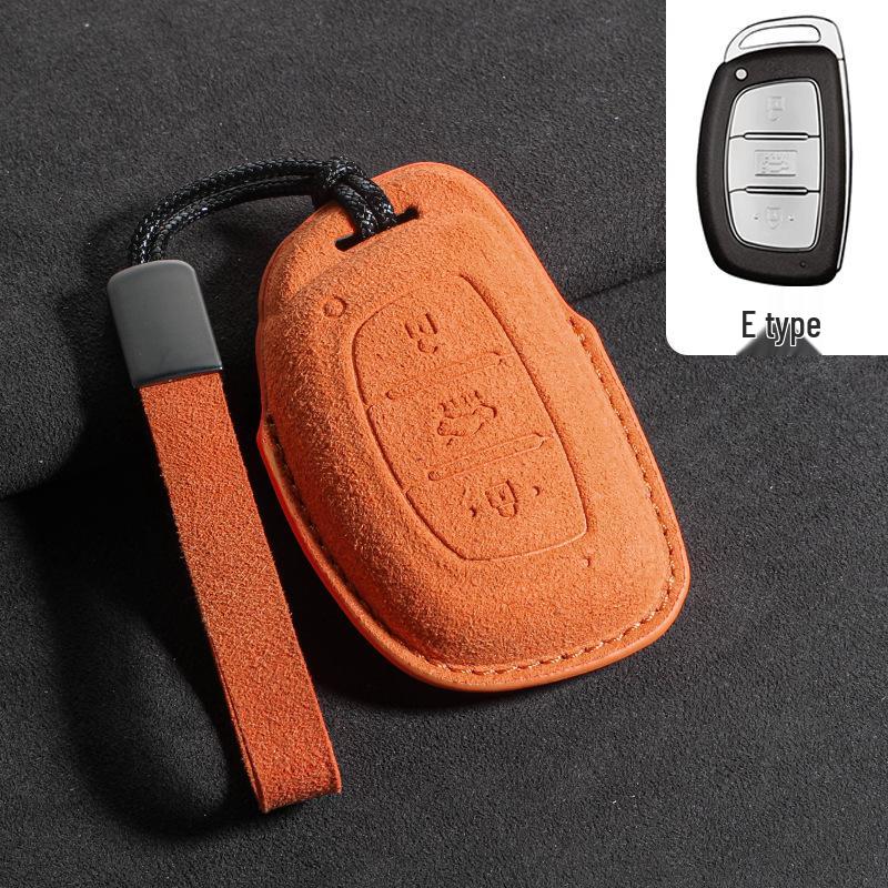 Suede Key Covers for Beijing Hyundai: ix35, MUFASA, Mingtu, Elantra, Yuena, Sonata