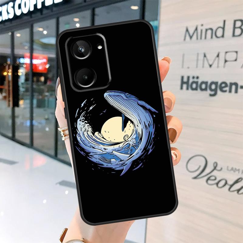 Whale Fish Wave Sea Case For Realme 15 Pro 12 11 13 14 Pro Plus GT6 GT7 C55 C51 C53 C25 C63 C61 C65 C67 C71 C75