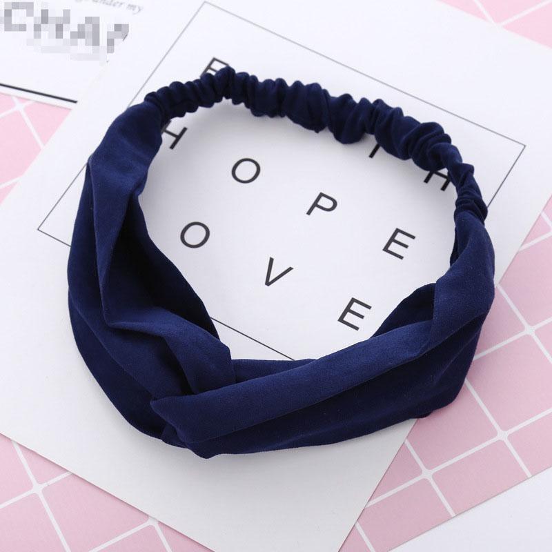 

5pcs Women Spring Autumn Suede Headband Cross Knot Elastic Hair Bands Girls Hairband Hair Accessories 5pcs синій