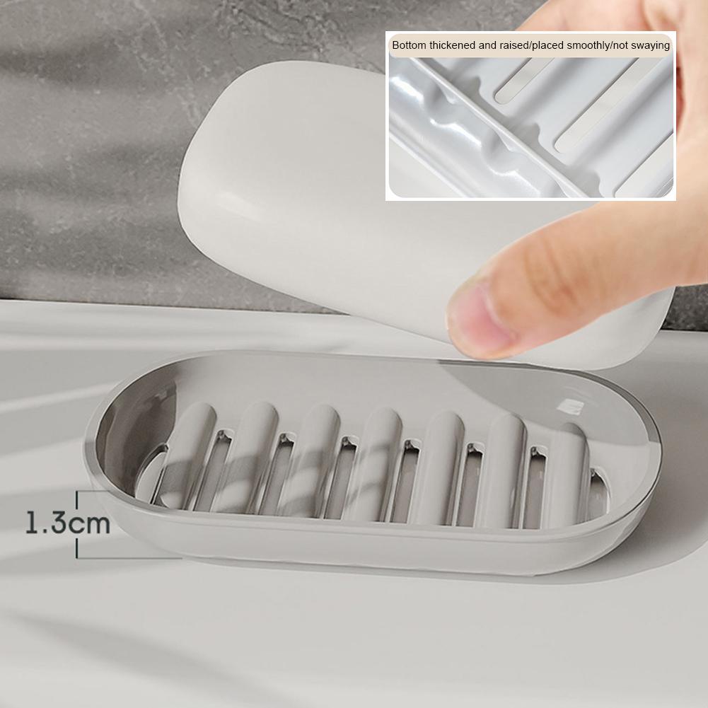 Portable Soap Storage Dish With Lid Universal Sealed Storage Box Waterproof Travel Camping Home Bathroom Storage Soap Box Tray