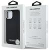Karl Lagerfeld FW Metal Plate MagSafe Case for iPhone 15 Black