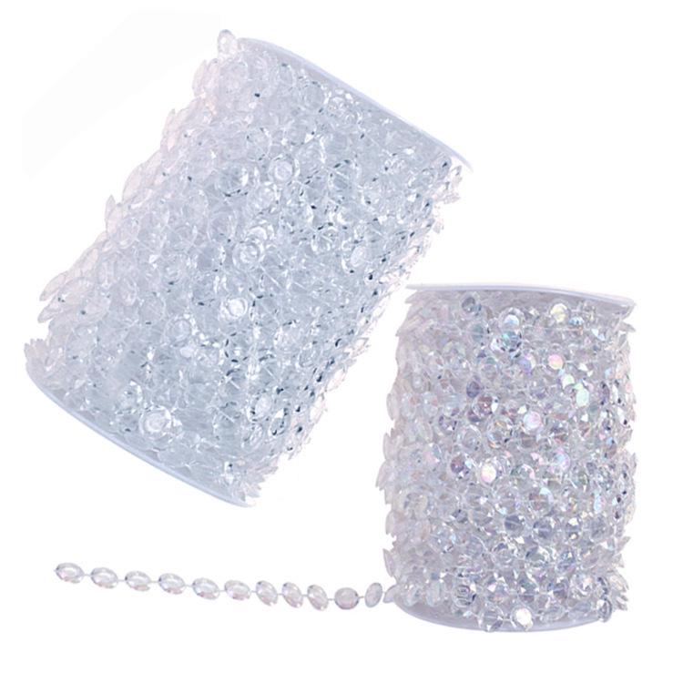 Acrylic Beaded Curtain for Weddings, Aisle Runners, Stage Decor, and Christmas Trees