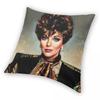80S Soap Opera Icon Portrait Square Pillowcase Polyester Linen Velvet Pattern Zip Decor Room Cushion Cover 18"