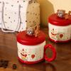 Circus Cartoon Ceramic Mug Festival Event Gift High Value Water Cup Coffee Cup Glove Set