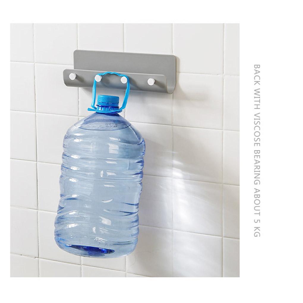 U-shaped Wall Hanging Hook Rack with 4 Hooks Bathroom Kitchen Hook Rack