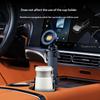 2-in-1 Car Cup Holder Phone Mount Dual Magnetic Cell Phone Bracket 1PC Non-Slip Silicone Pad Secure Phone Grip