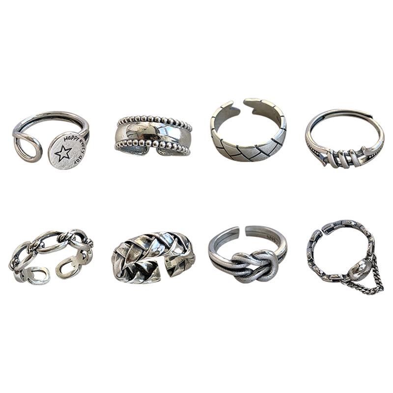 Women's Silver-Plated Retro Korean Style Index Finger Ring
