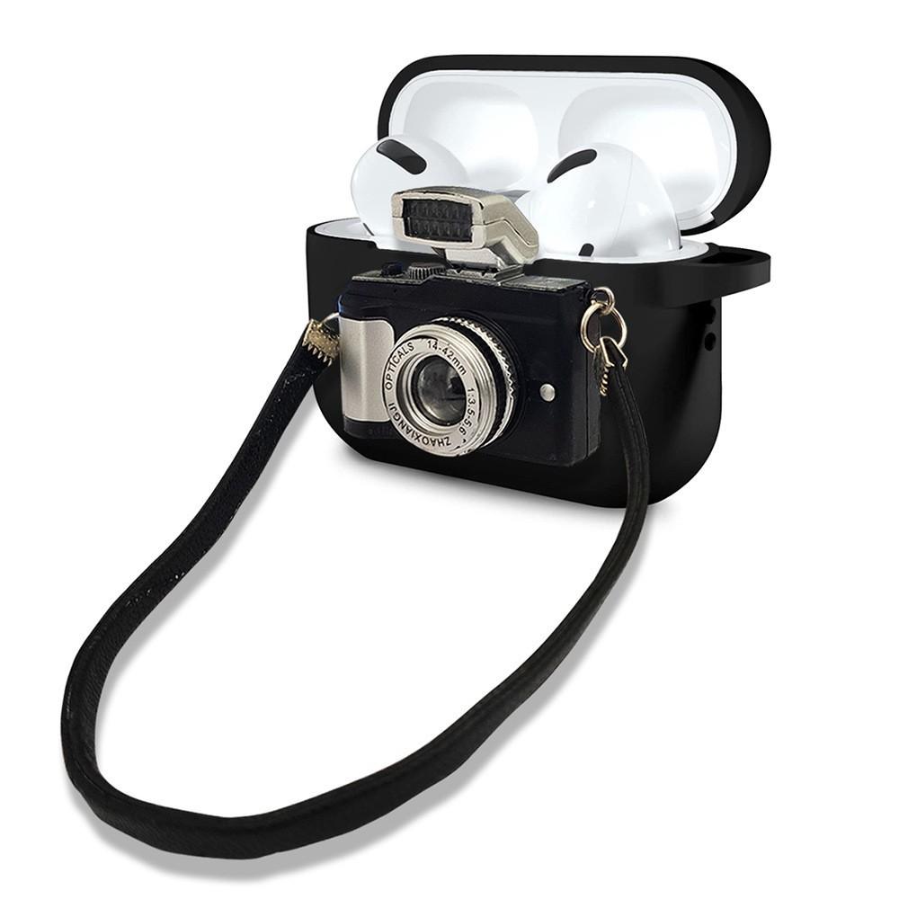 Retro camera silicone earphone case for apple AirPods pro1 generation 1 silicone anti-drop earphone protection