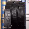 Crocodile Pattern Headless Men's Leather Belt, Perforated Belt Strip, Genuine Top-Layer Cowhide.