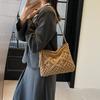 Knitted Bag Women's Spring and Summer New Fashion Versatile Shoulder Messenger Bag Casual High-end Woven Straw Bag