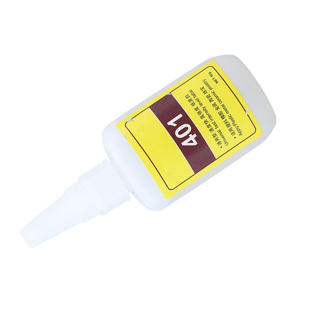 401 Universalkleber Hohe Klebkraft 50g Schnellhärtend 120Mpas Viskosität Metallkleber für Gummi