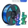 Silk Rainbow PLA Filament 1.75mm 1KG Smooth Color Transition Multicolor 3D Printer Consumable for Industrial Prototyping Use