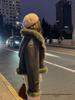 Women's 2025 Spring Shearling Suede Short Motorcycle Jacket - Slimming Korean Style