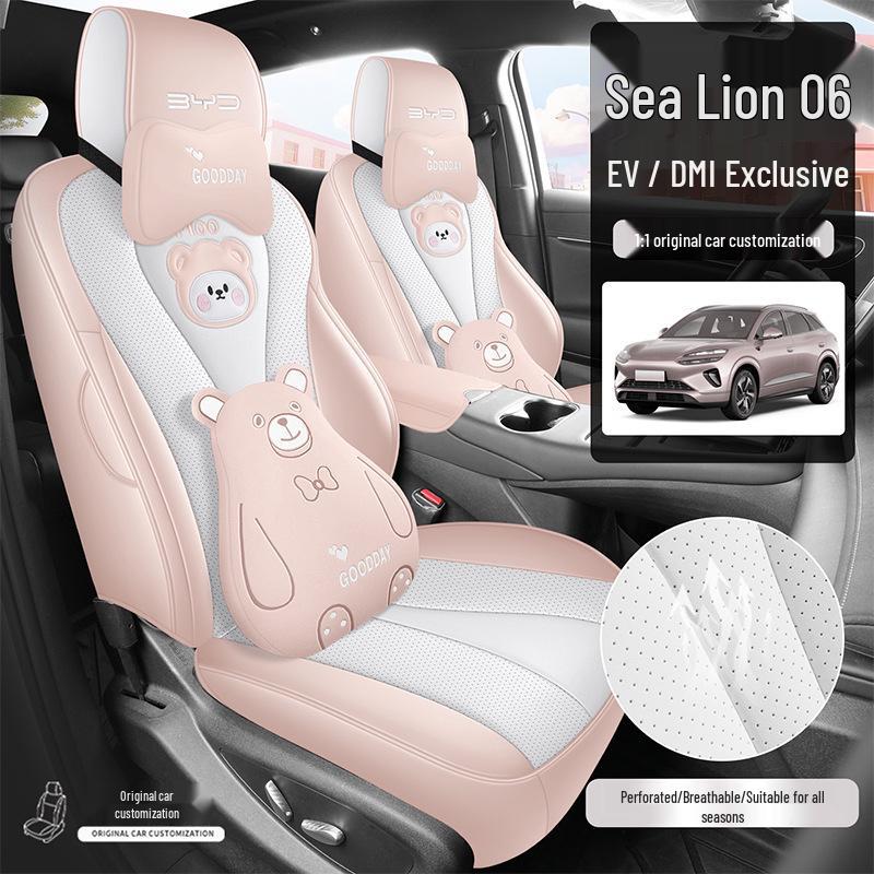 BYD Sea Lion 06dmi/06ev Leather Seat Covers - Full Coverage Cushion Special