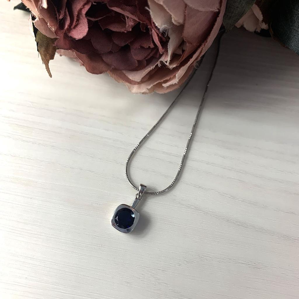 Silver Pendant with Nano Sapphire (2033103)