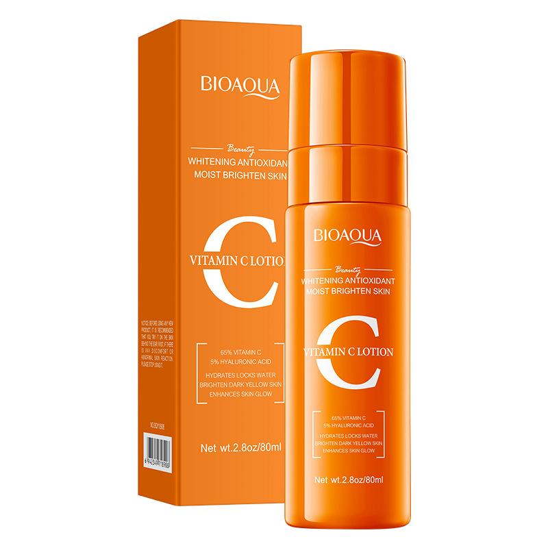 

BIOAQUA Антиоксидантный увлажняющий эссенционный лосьон с витамином С, отбеливающий лосьон 80ml