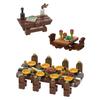 MOC Building Blocks Toys Medieval Table Furniture Series Model Creative Decoration DIY Assembled Toys Holiday Gifts for All