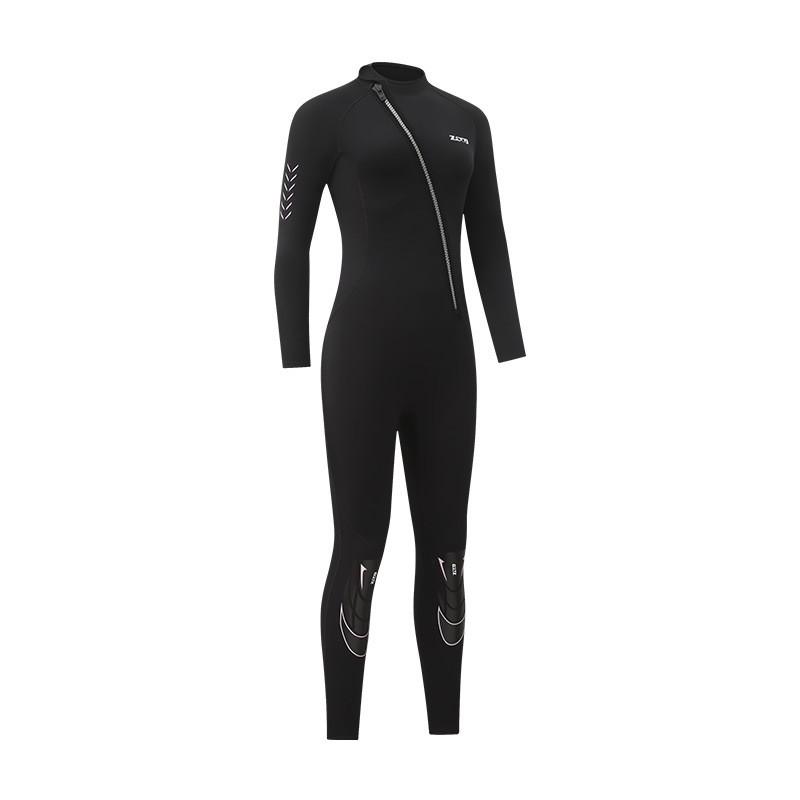 1.5mm Neoprene Wetsuit Men Women - Front Zip Full Suit Snorkeling Swimming Surfing Diving Warmth