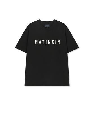 Mattengkim Applique Felt Logo Top For Men In Black