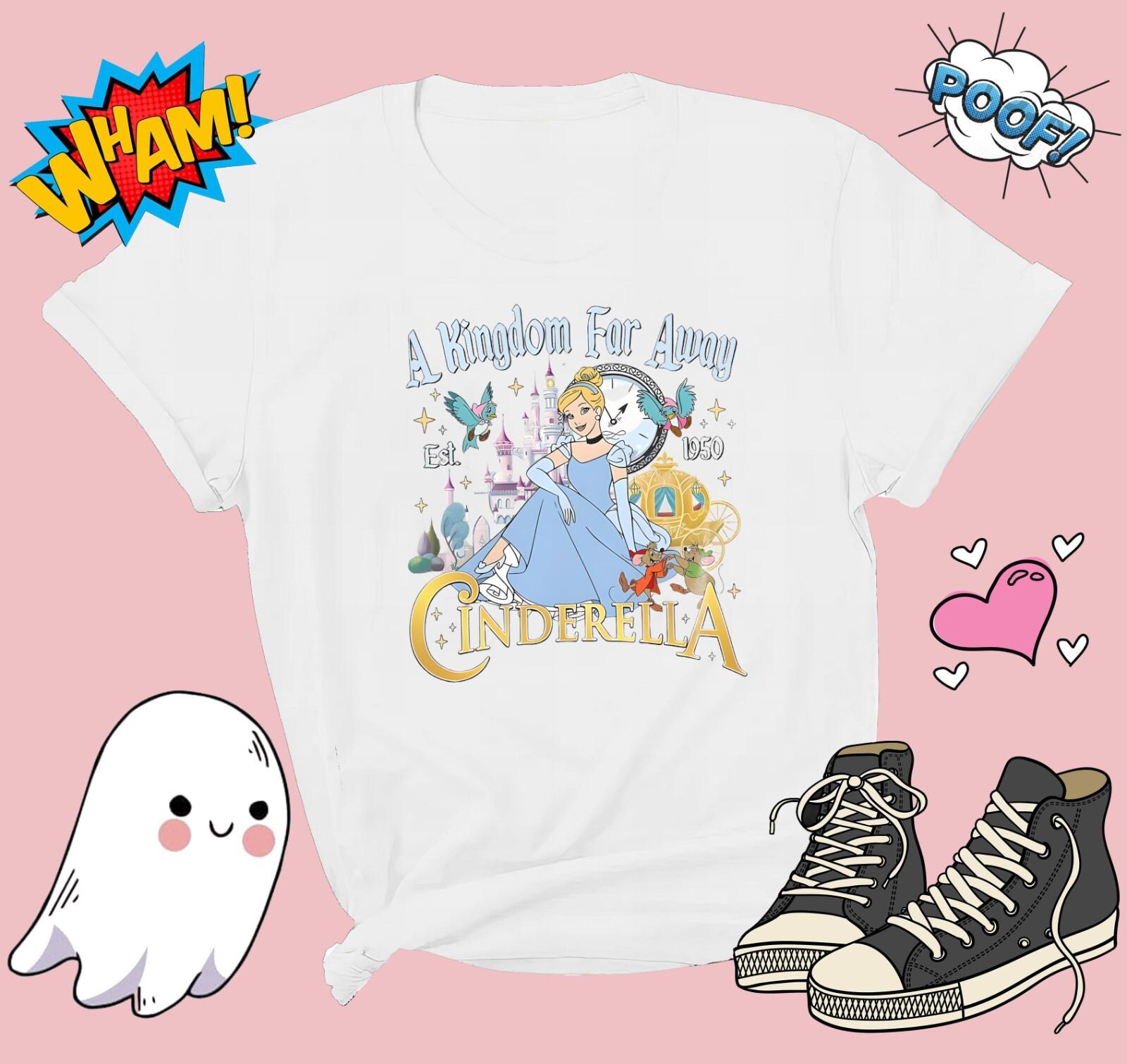 Retro Cinderella Est T-Shirt Mens Womens Tees Top T Shirt Mens Womens Tees Top Men Women Unisex Tshirt G655 2XL
