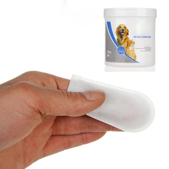 50 ks/krabice Štěně Kočka Psy Zubní péče o zuby Péče o čištění zubů Mokré ubrousky pro domácí mazlíčky