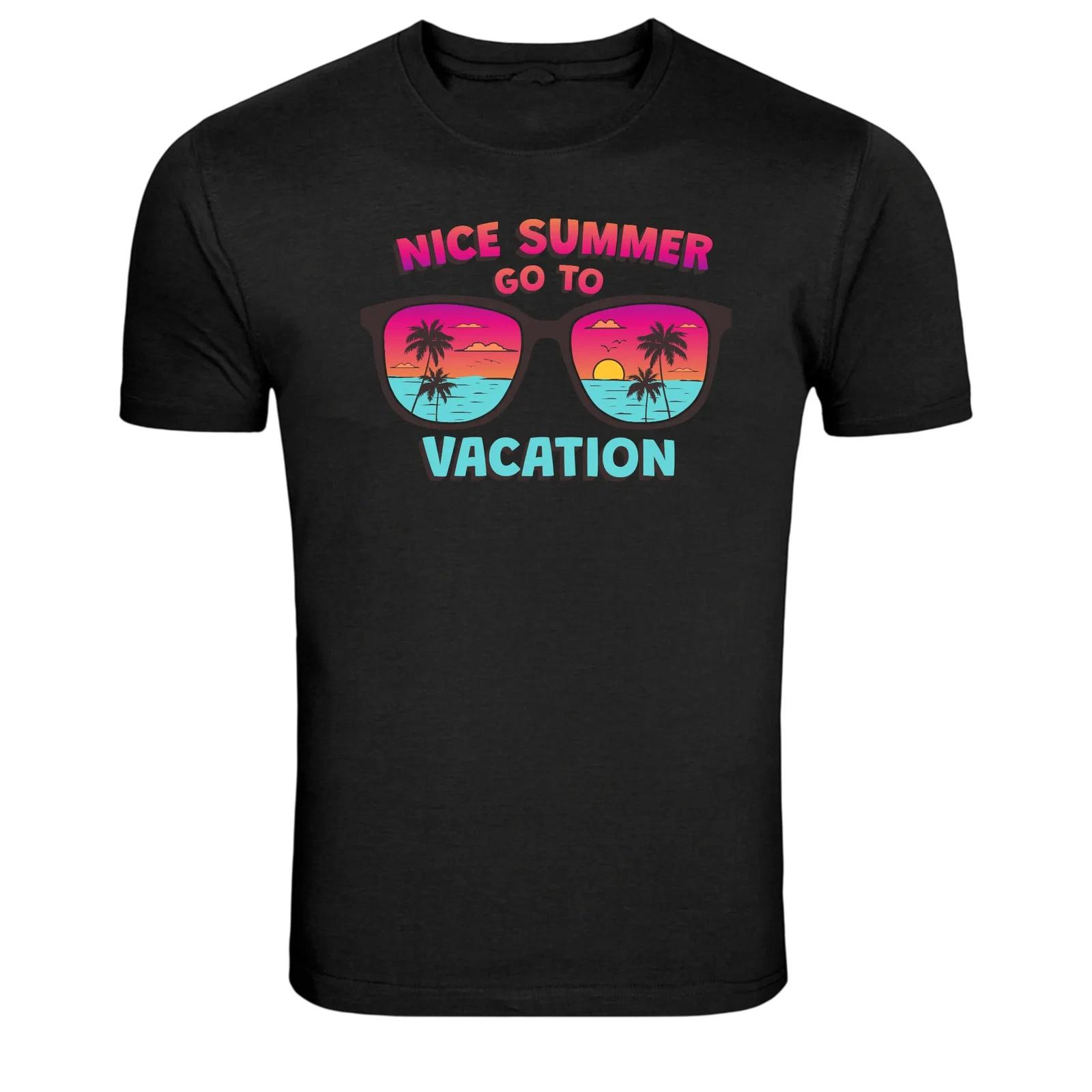 Nice Summer Vacation Sunglasses Beach Graphic T Shirt XXXL