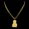 Christlicher Jungfrau Maria Jesus Halskette für Damen Herren Edelstahl Goldfarbe Punk Männliche Kette Schmuck Party Geschenk ZZZ701