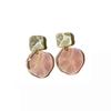 Acrylic Drops Earrings Geometric Design Irregular Earrings Delicate Stud Earrings Women's Jewelry