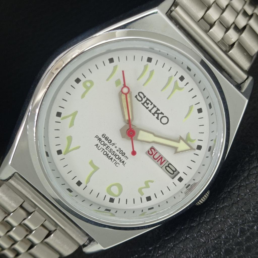 

ВИНТАЖНЫЕ АВТОМАТИЧЕСКИЕ SEIKO 6309A ВОССТАНОВЛЕННЫЕ ЯПОНСКИЕ МУЖСКИЕ ЧАСЫ С БЕЛЫМ ЦИФЕРБЛАТОМ a442697-1