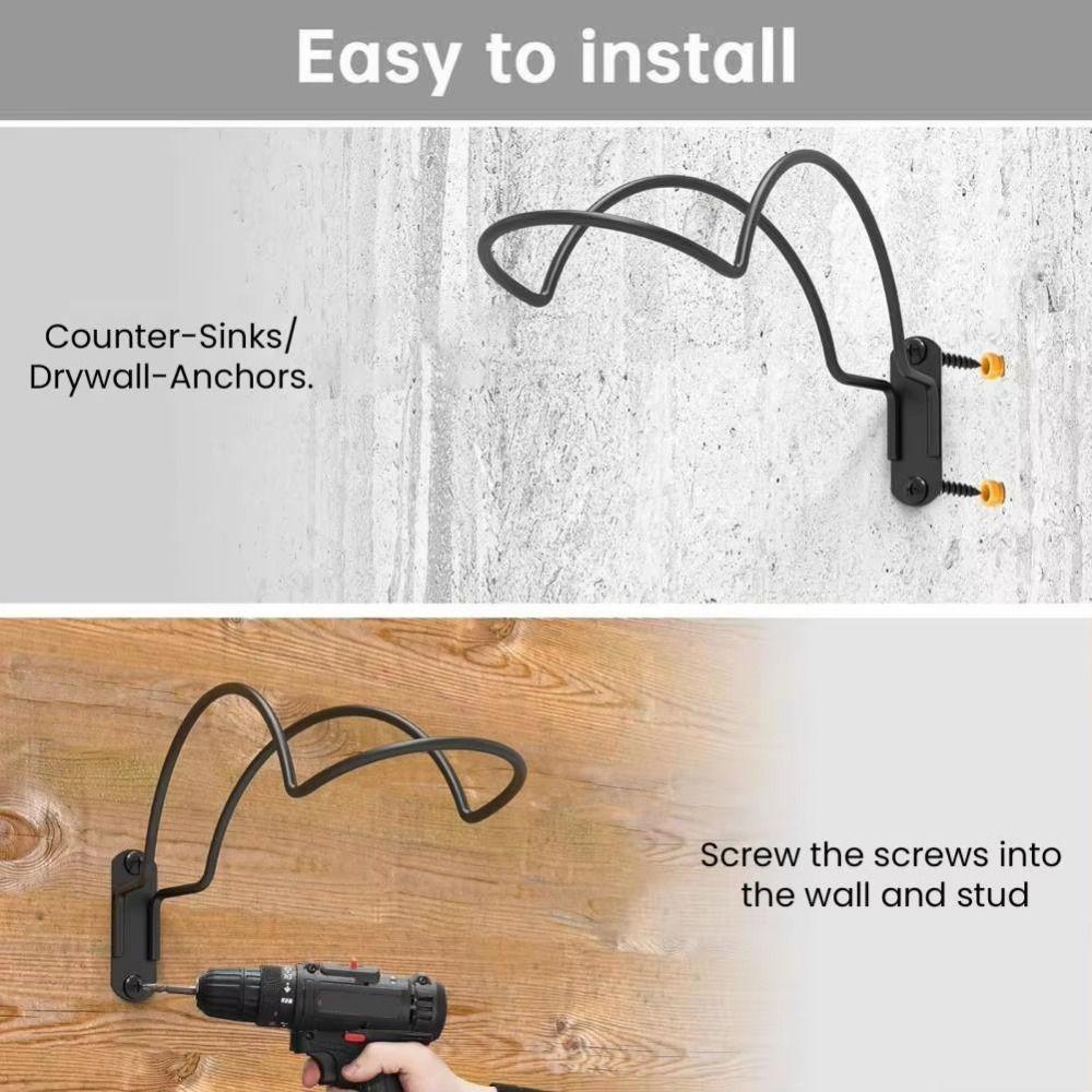 Metal Hanger Wall Helmet Storage Rack Durable Wall-Mounted Helmet Hanger  Sports Helmet