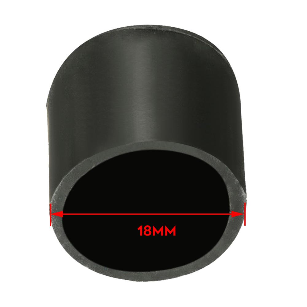 Furniture Leg Caps 4PCS Black Rubber Protector Covers for Chair Table Cabinet 16mm 19mm 22mm 25mm 32mm 40mm 50mm Inner Diameter