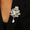 Fashion Retro Teardrop Brooch Bridal Brooch Party Banquet Wedding Pin Jewelry