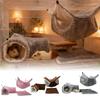 Chinchilla Hammock Cave Tunnel Mat Warm Small Animal Hammock For Sugar Glider Ferret Cage Sleeping Resting Hiding Playing