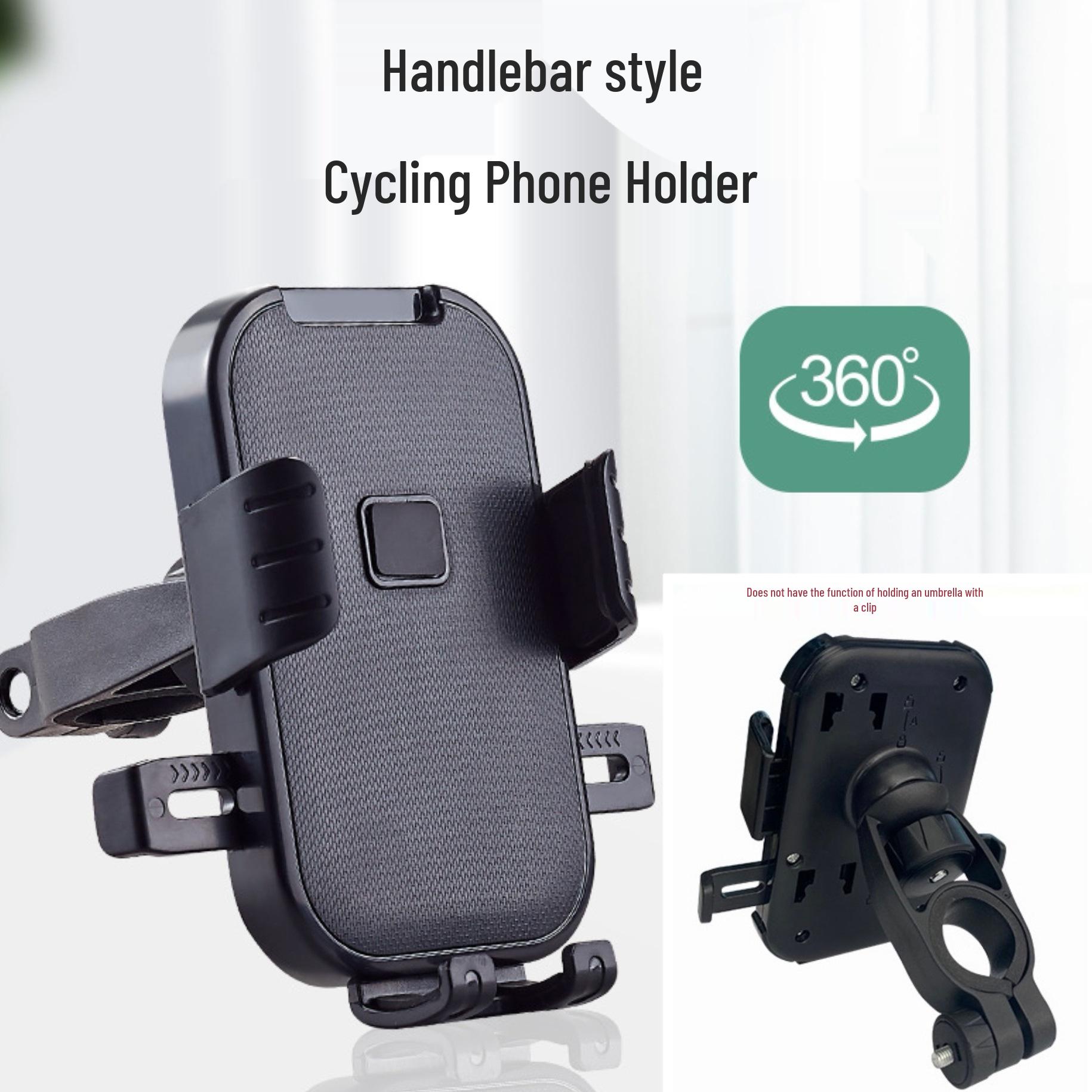 

Electric Vehicle & Motorcycle Phone Holder with Umbrella - Navigation for Delivery Riders