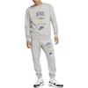 Nike Club Fleece Letter Crew Neck Thickened And Fleece Lined Casual Long Sleeved American Vintage Sweatshirt Men's Gray FN2611-063