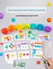 Wooden Number Operation Flashcards & Beads Puzzle Game for Kids