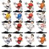 G0182 G0183 Soccer Player Building Blocks Figures, Star Player Action Figures, Articulated Joints, Collectible Model Kit