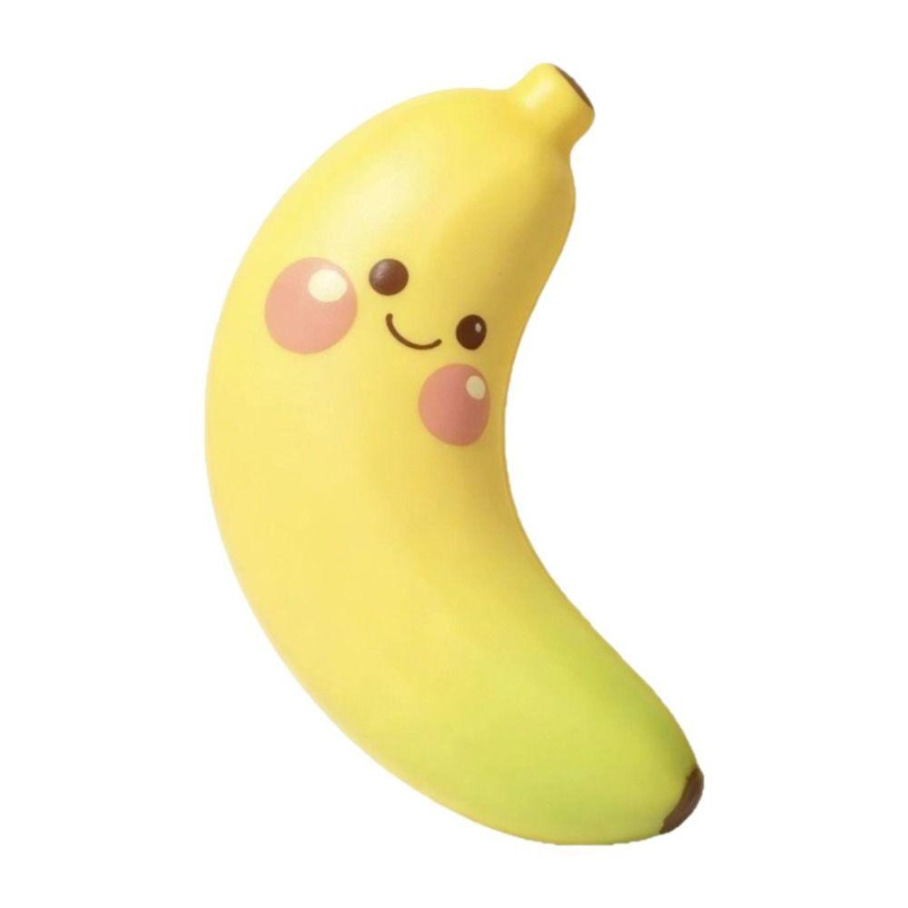 Soft Banana Squeeze Toys Peeling Design Fruits Pinch Toy Sensory Stress Stick Children's Gifts