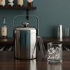 304 Stainless Steel Bar Insulated Ice Bucket 3.0/1.3 L with Ice Tong and Filter Mesh Bar Drink Cooler Double-Wall